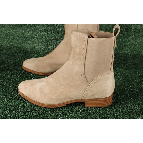 Splendid Anie Tilia Ermine Chelsea Leather Suede Beige Boots Pull On Size 8 - Picture 13 of 16